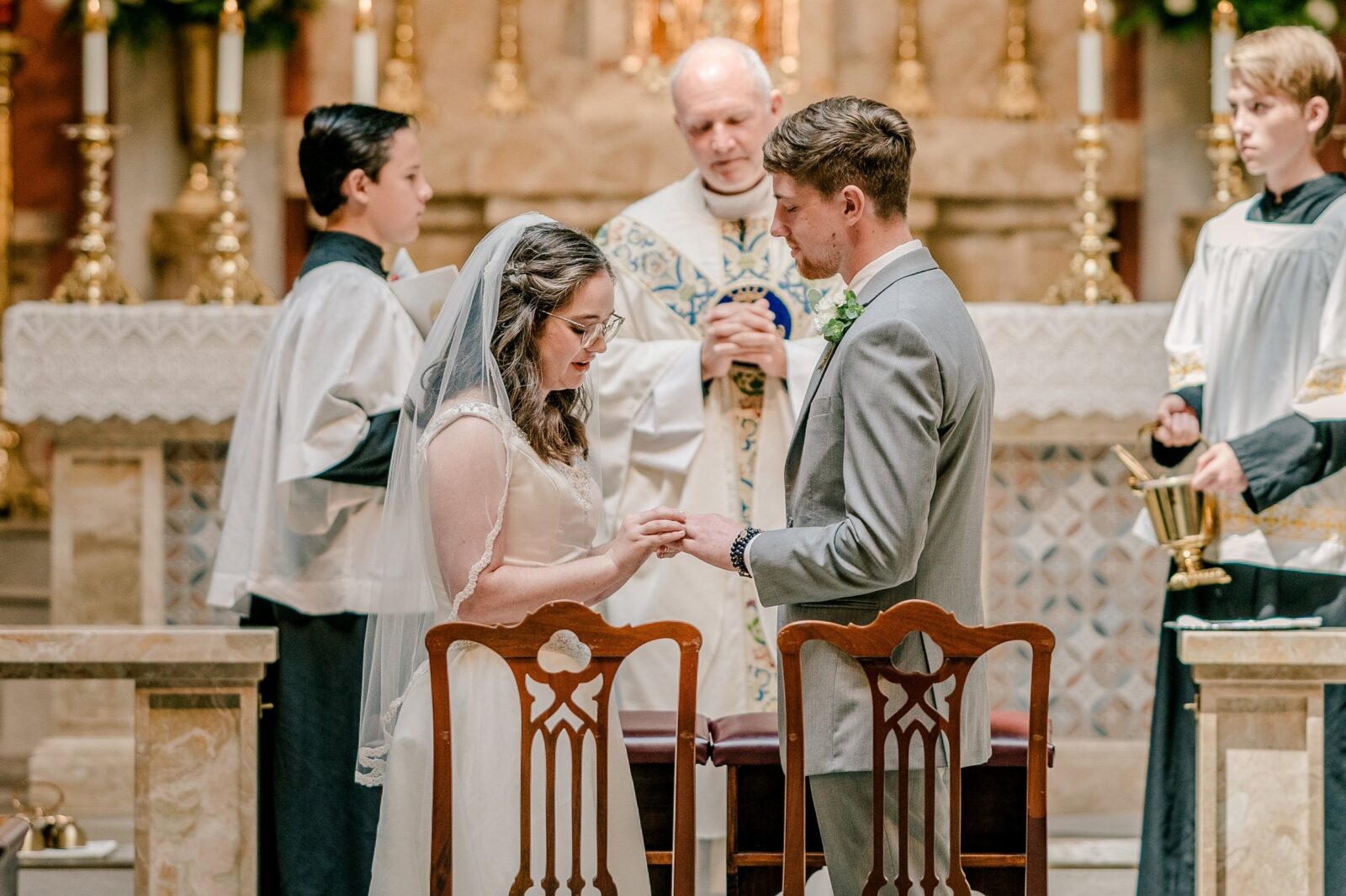 St. Veronica Catholic Church Wedding Chantilly, Virginia Rebekah