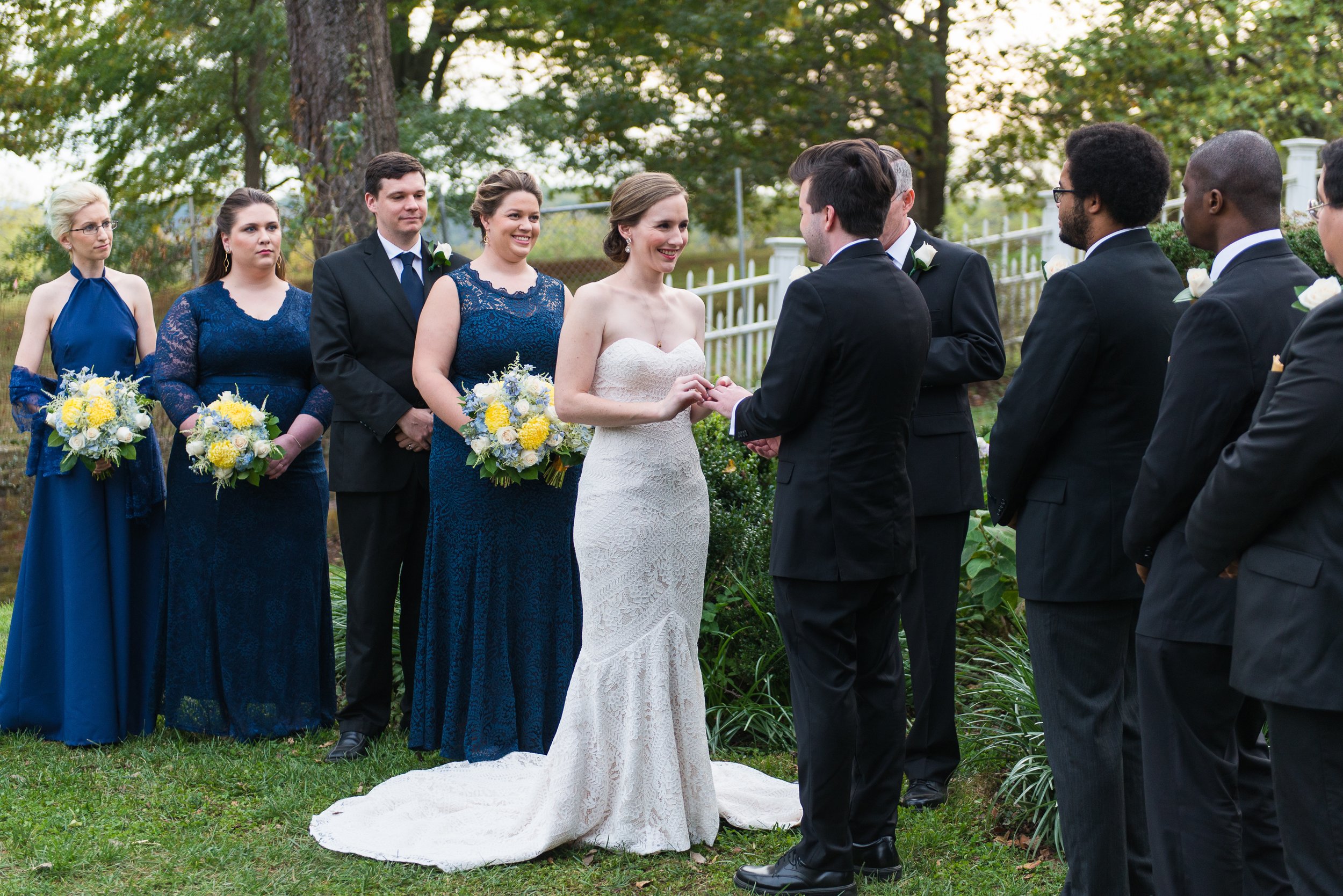 A garden ceremony at one of the best wedding venues in Loudoun County Virginia
