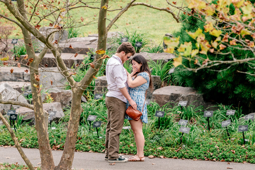 A proposal at Meadowlark Botanical Gardens in Vienna, Virginia