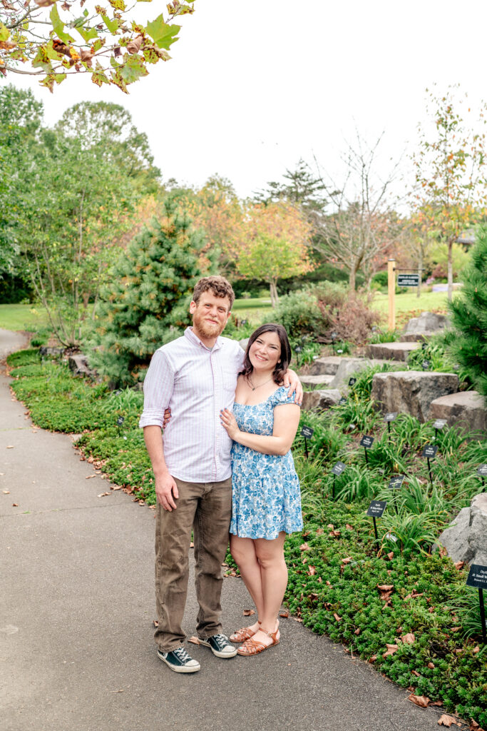 A proposal at Meadowlark Botanical Gardens in Vienna, Virginia