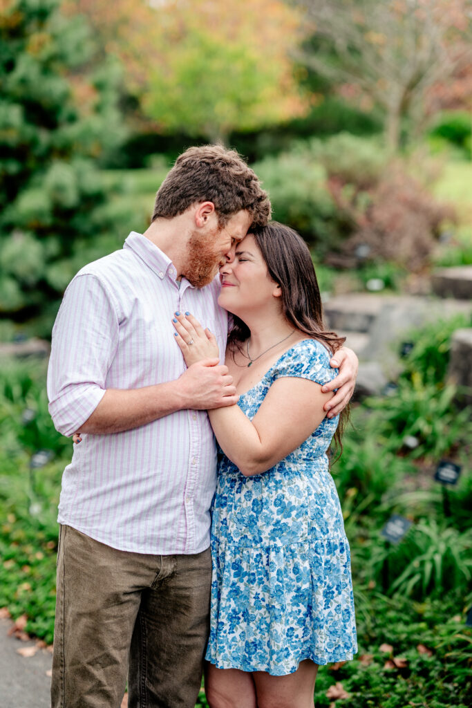 An engagement session at Meadowlark Botanical Gardens in Vienna, Virginia