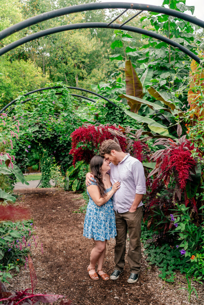 An engagement session at Meadowlark Botanical Gardens in Vienna, Virginia