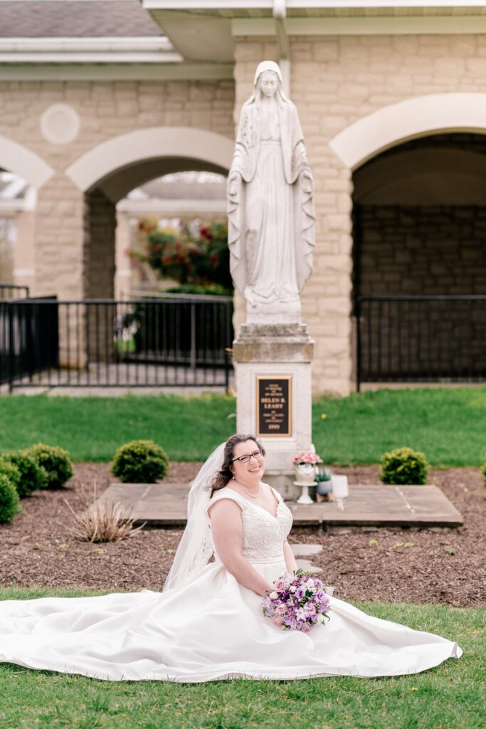 A bridal portrait by Northern Virginia wedding photographer Beauty of the Soul Studio