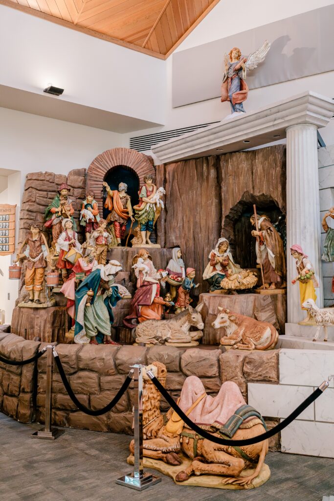 A nativity scene at St. Joseph Catholic Church in Herndon, Virginia