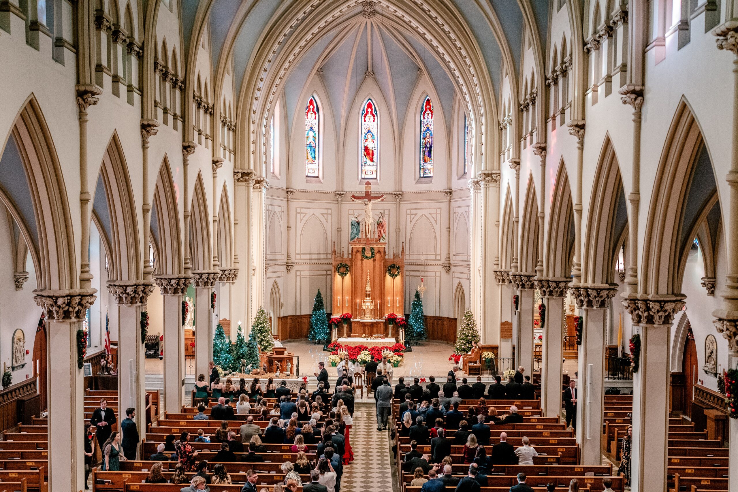 St Dominic DC wedding seen from the choir loft