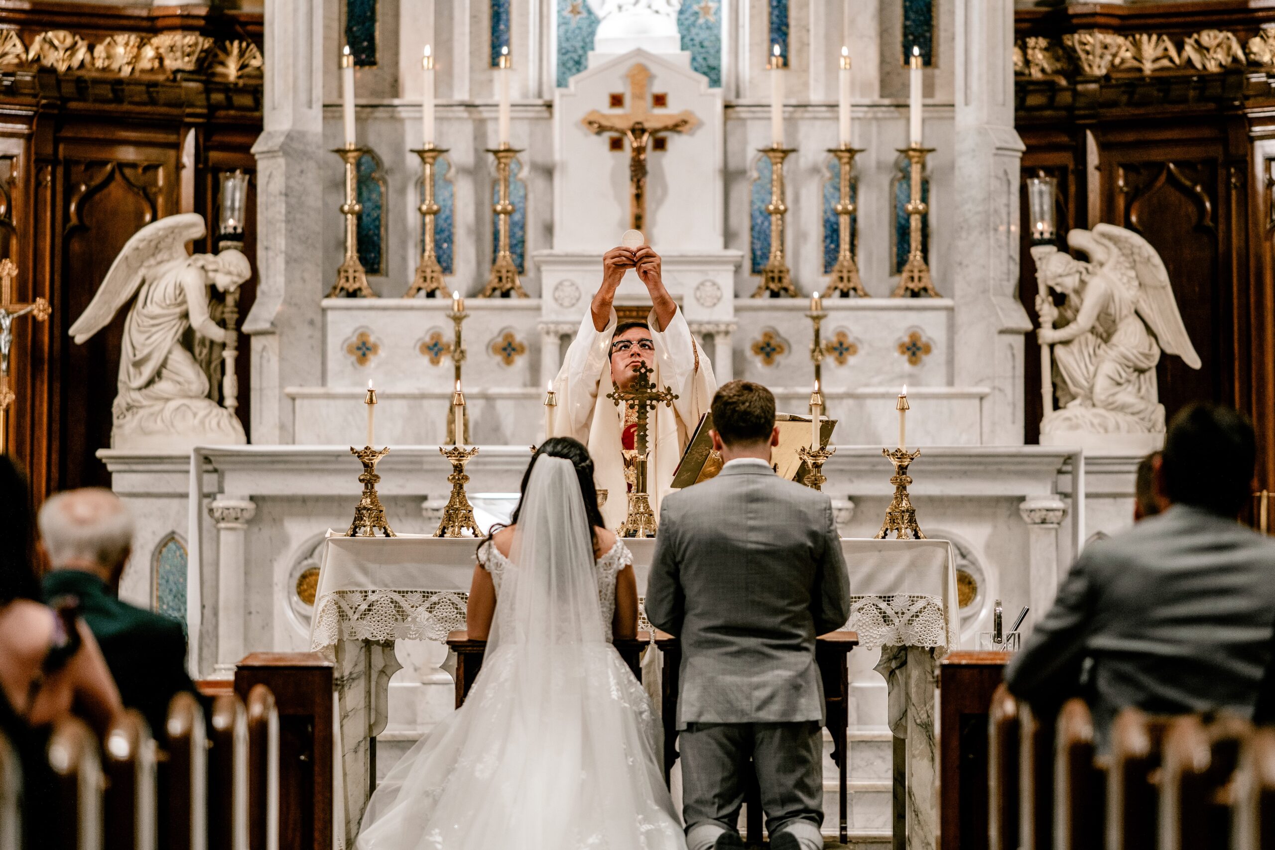 The Catholic nuptial Mass for an Immaculate Conception Church wedding in Washington DC