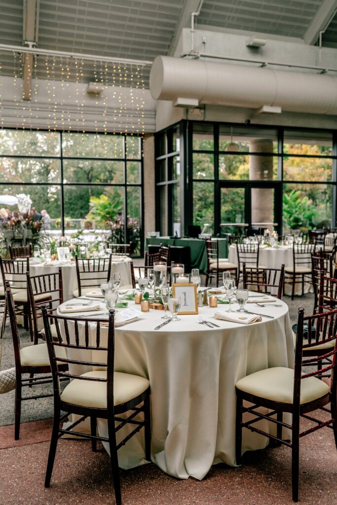 A greenhouse wedding venue in Virginia