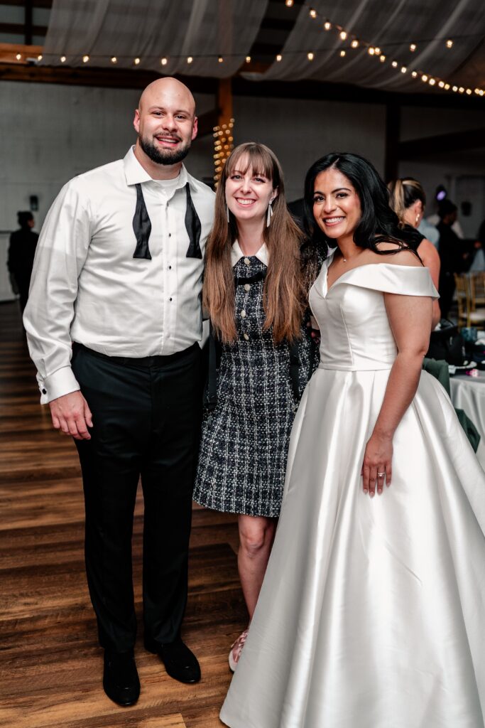 A bride and groom posed for a portrait with their Northern VA wedding photographer Beauty of the Soul Studio