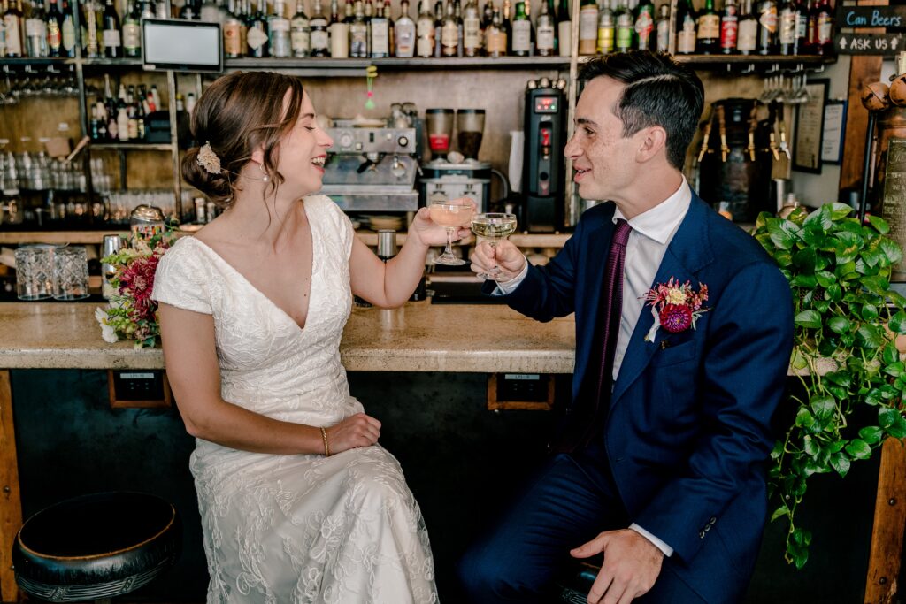 How to personalize your wedding day might include a stop at the bar where you had your first date